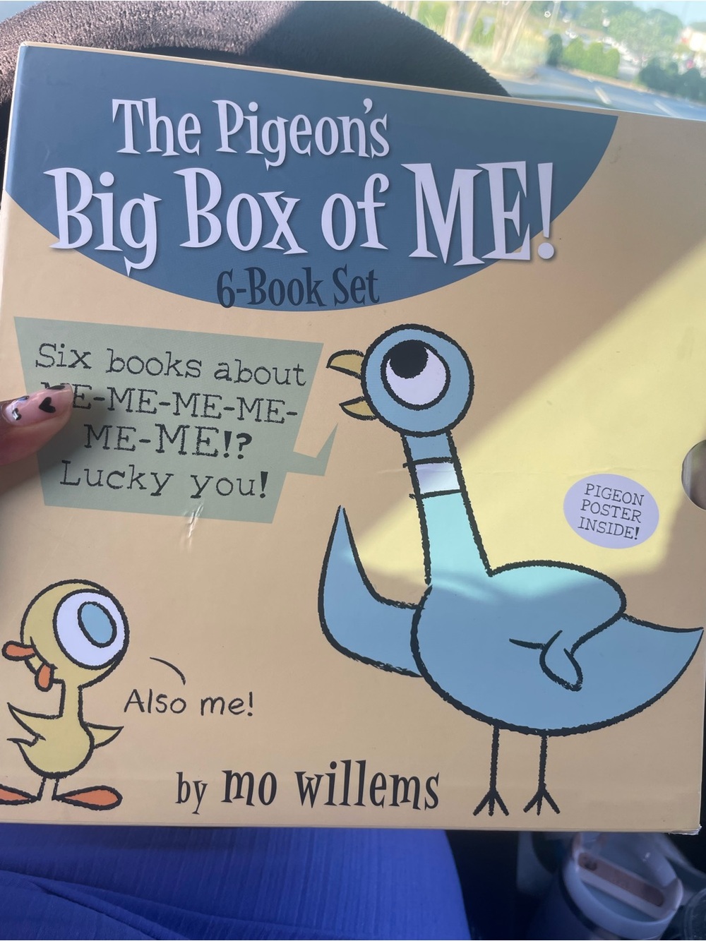 The Pigeon's Big Box of ME! 6-Book Set by Mo Willems - Blue & Yellow